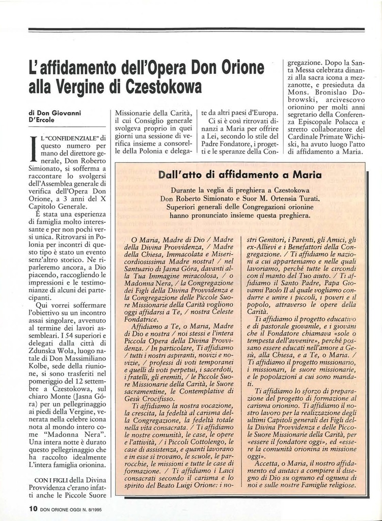 Don Orione oggi, 1995, 08, pagina 10