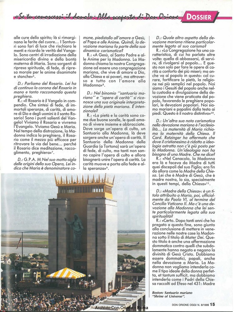 Don Orione oggi, 1995, 08, pagina 15