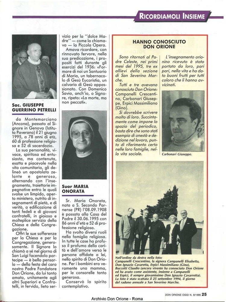 Don Orione oggi, 1995, 08, pagina 25