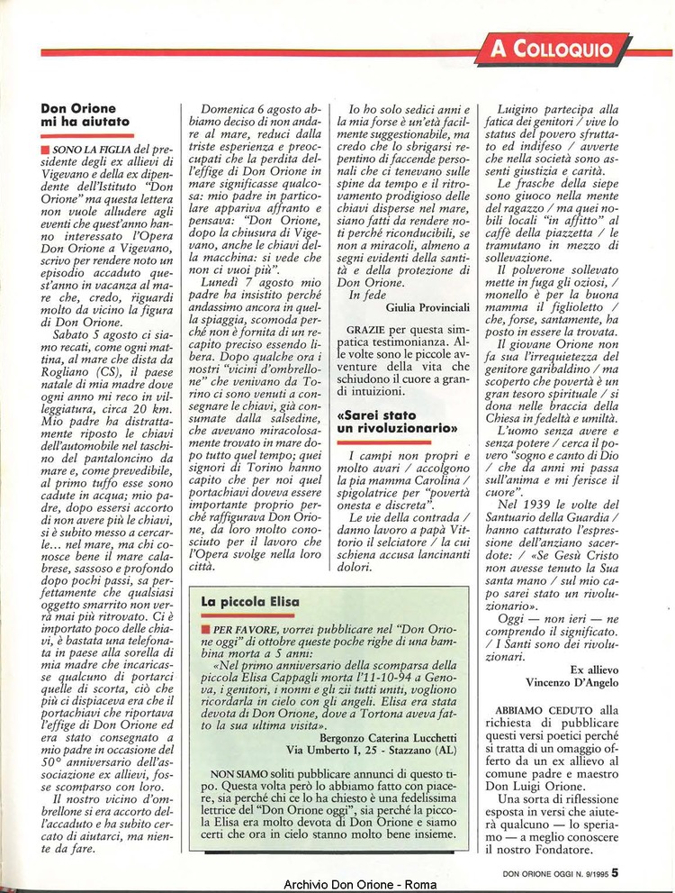 Don Orione oggi, 1995, 09, pagina 5