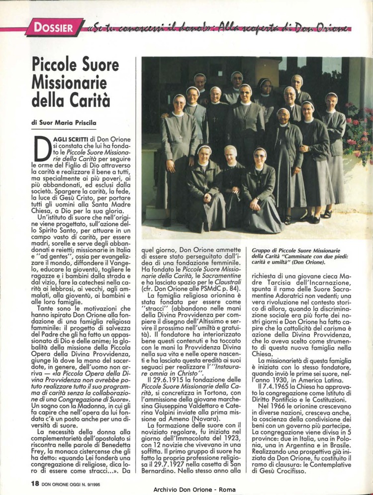 Don Orione oggi, 1995, 09, pagina 18