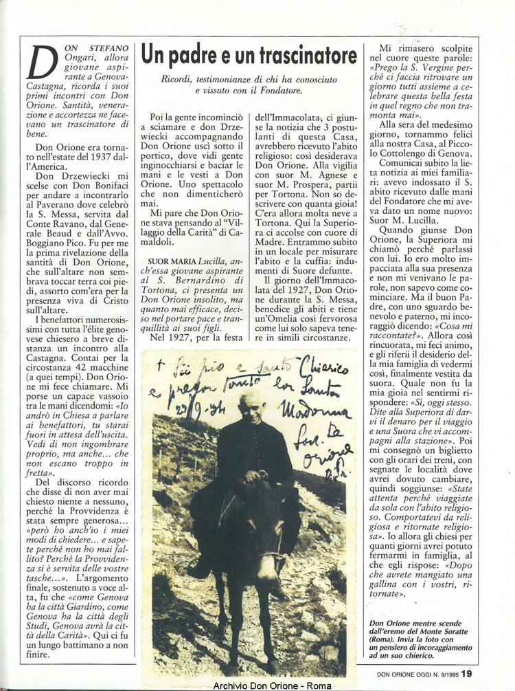 Don Orione oggi, 1995, 09, pagina 19