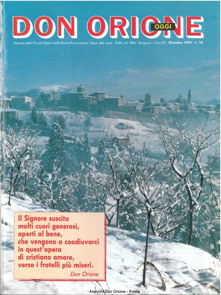 Don Orione oggi, 1995, 10, pagina 1