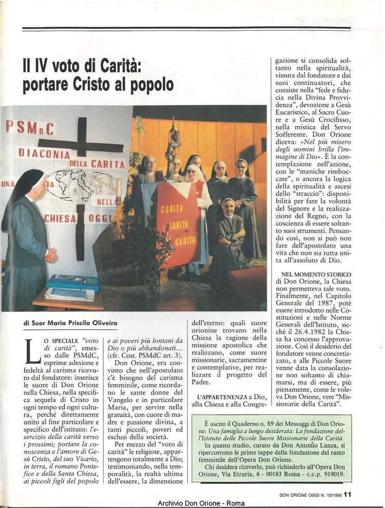 Don Orione oggi, 1995, 10, pagina 11