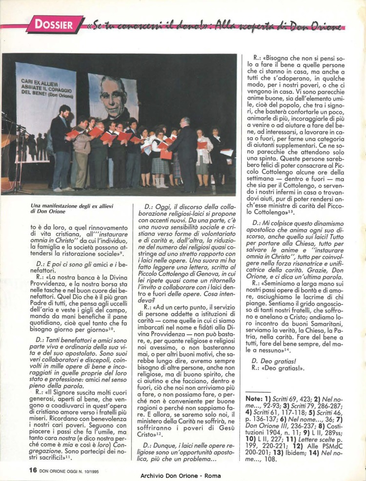 Don Orione oggi, 1995, 10, pagina 16