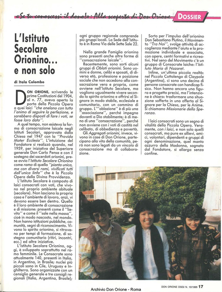 Don Orione oggi, 1995, 10, pagina 17
