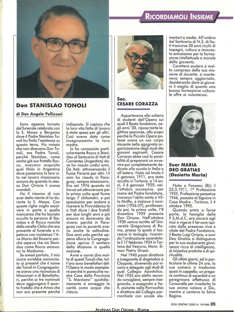 Don Orione oggi, 1995, 10, pagina 25