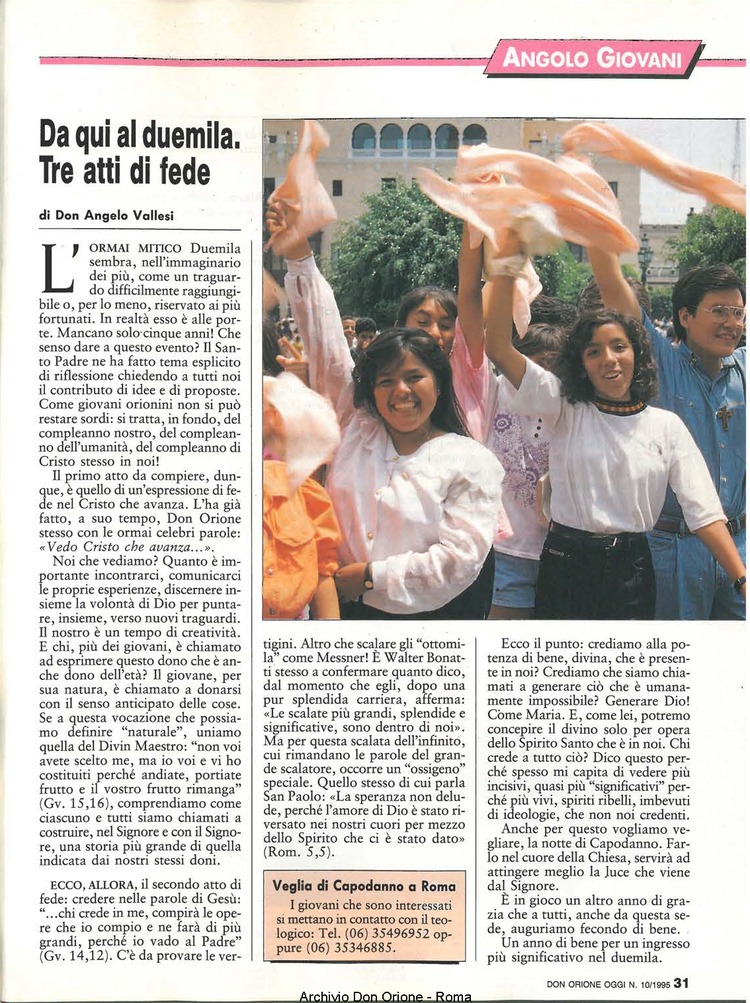 Don Orione oggi, 1995, 10, pagina 31