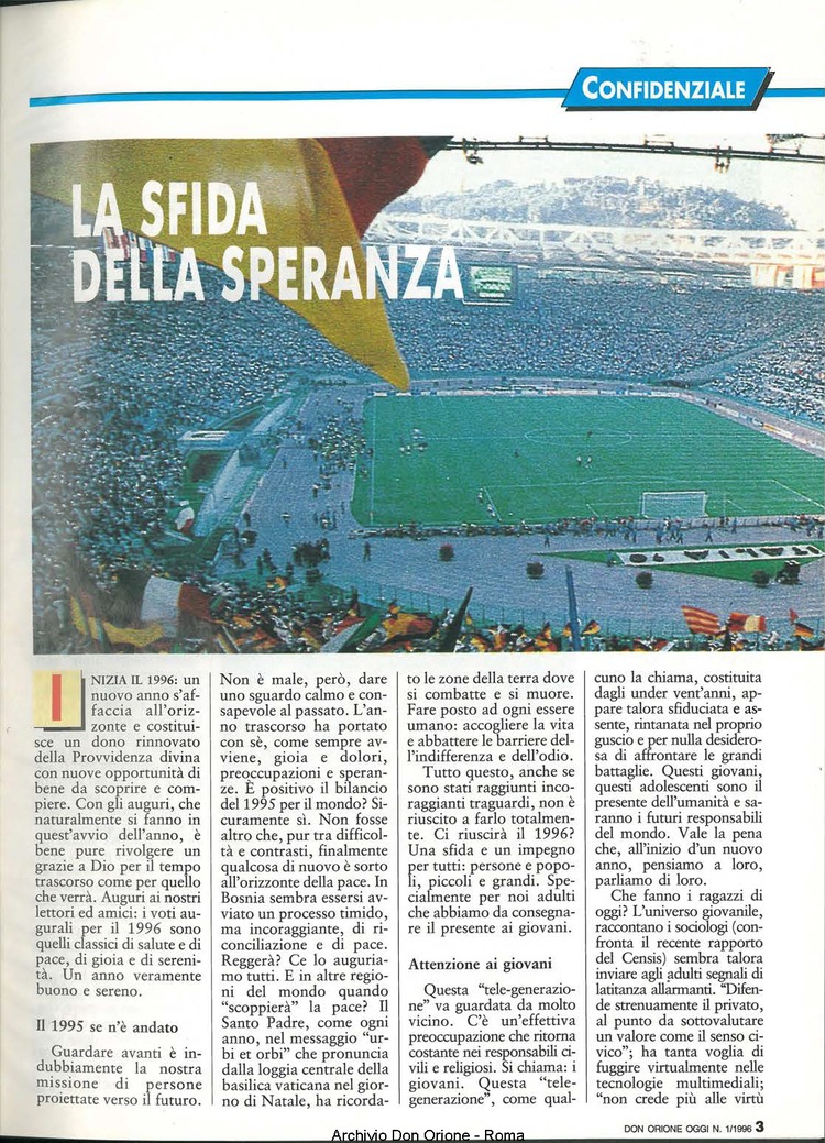 Don Orione oggi, 1996, 01, pagina 3
