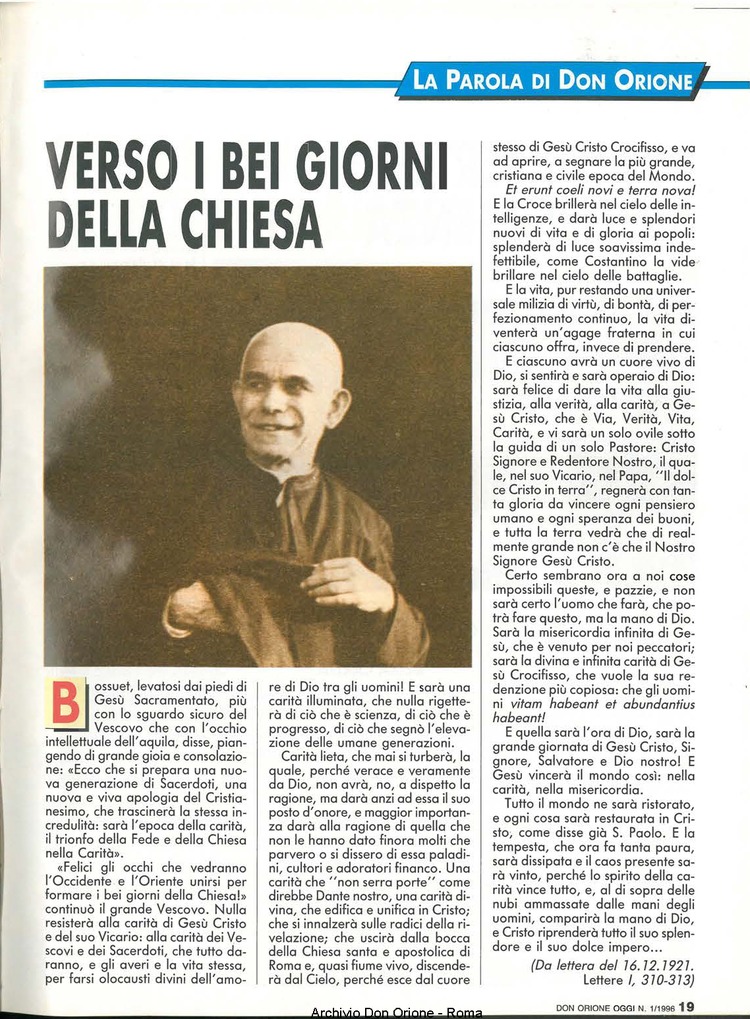 Don Orione oggi, 1996, 01, pagina 19