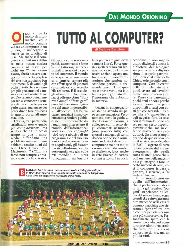 Don Orione oggi, 1996, 01, pagina 23