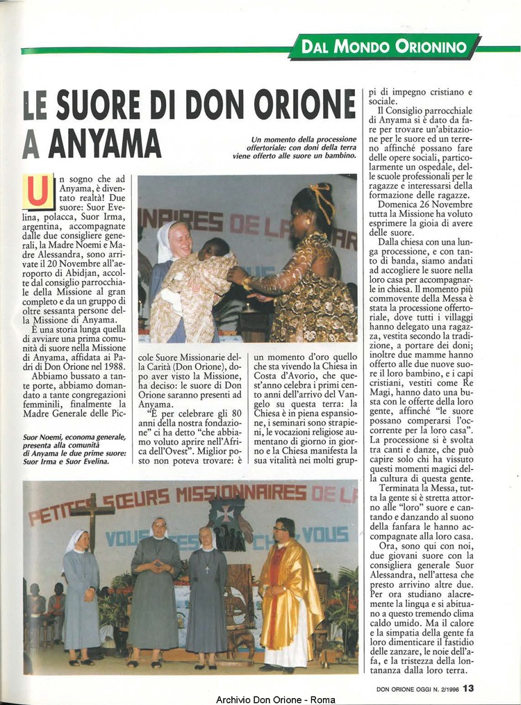 Don Orione oggi, 1996, 02, pagina 13