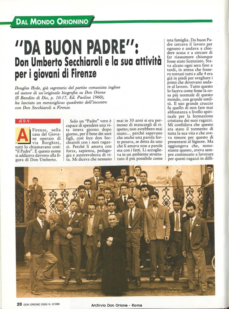Don Orione oggi, 1996, 02, pagina 20