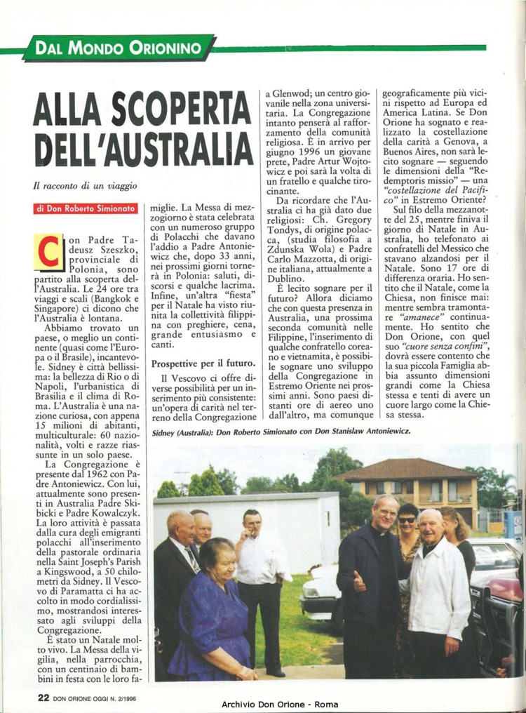 Don Orione oggi, 1996, 02, pagina 22