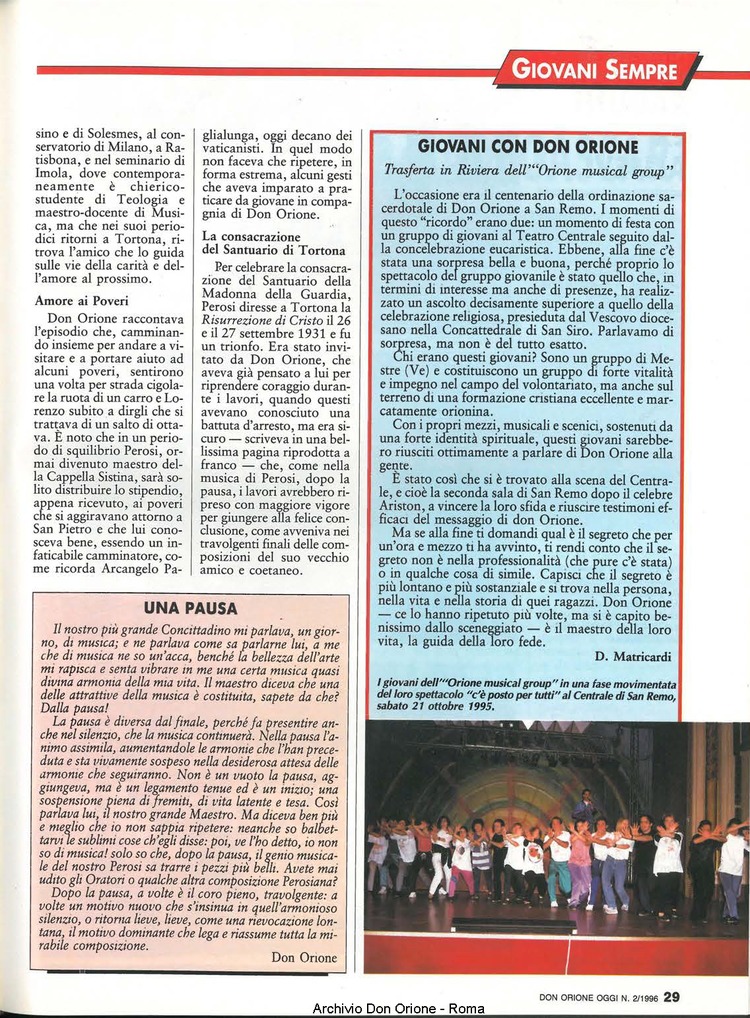 Don Orione oggi, 1996, 02, pagina 29