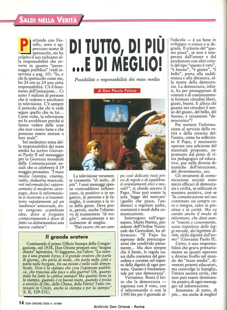 Don Orione oggi, 1996, 03, pagina 14