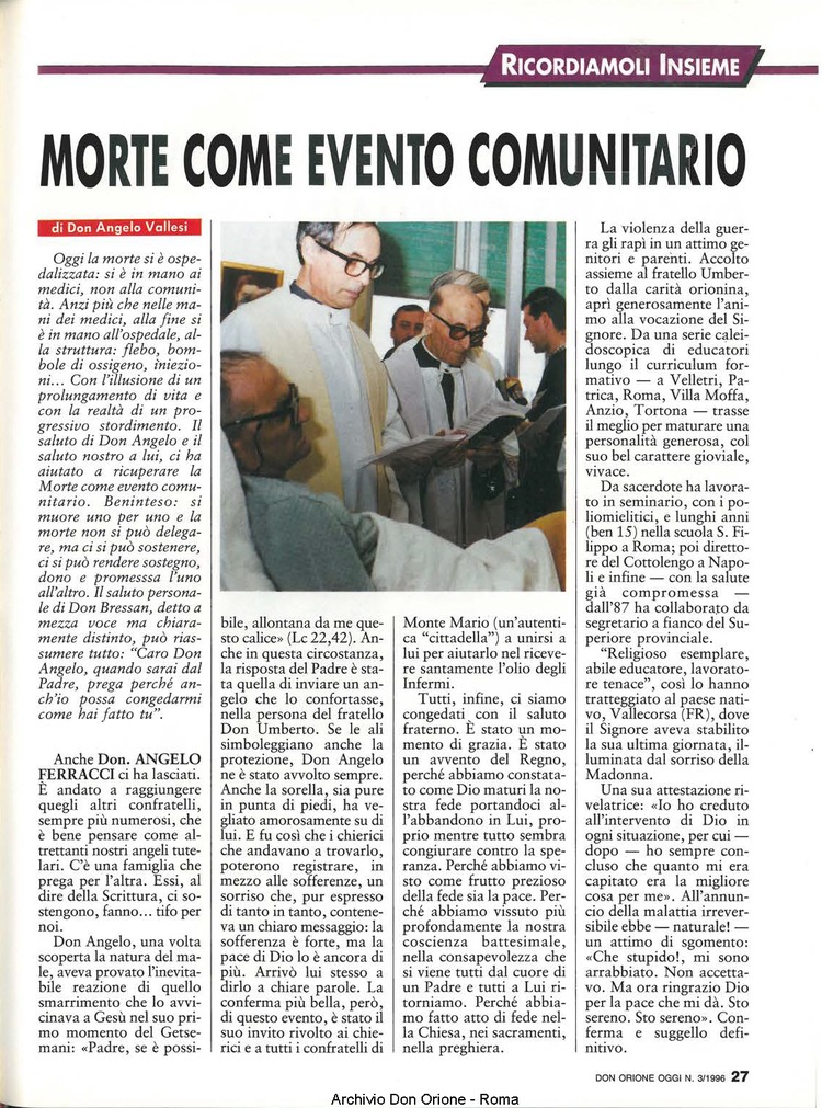 Don Orione oggi, 1996, 03, pagina 27