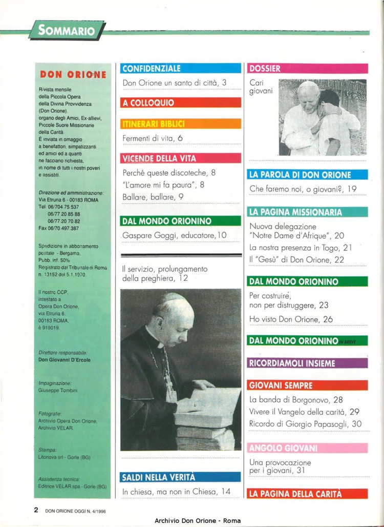 Don Orione oggi, 1996, 04, pagina 2