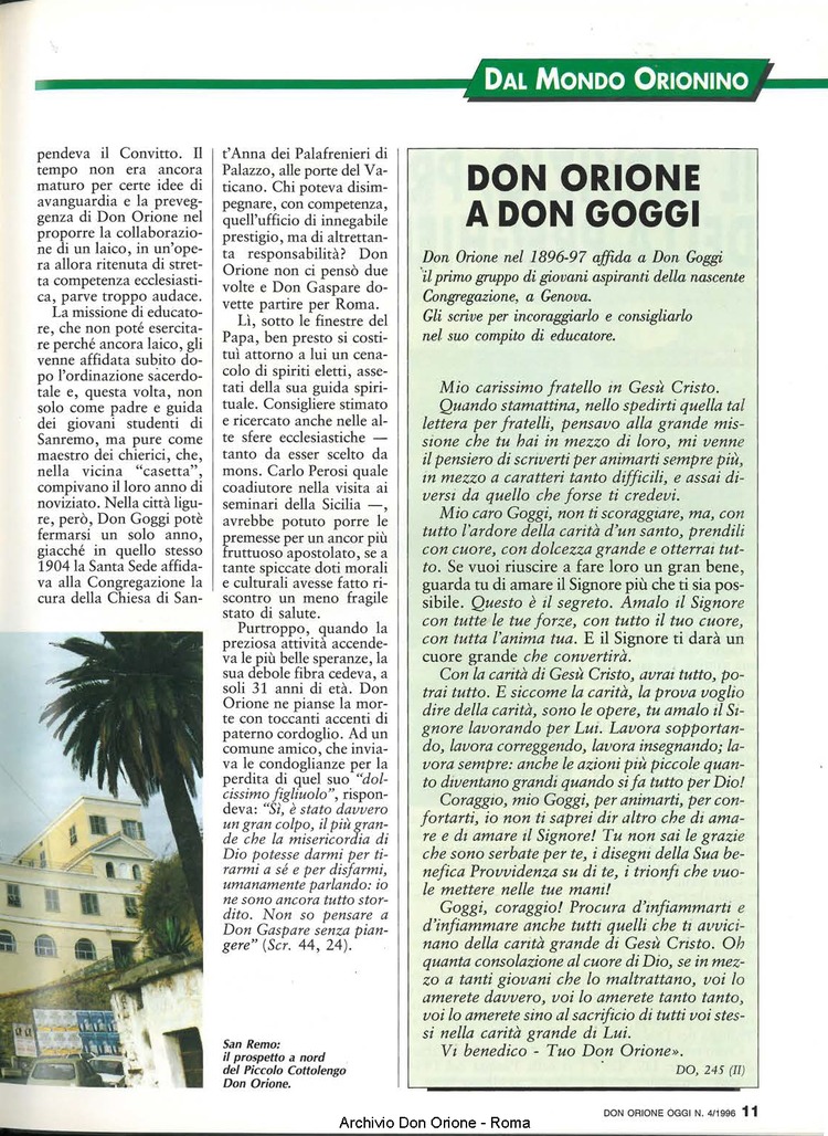 Don Orione oggi, 1996, 04, pagina 11