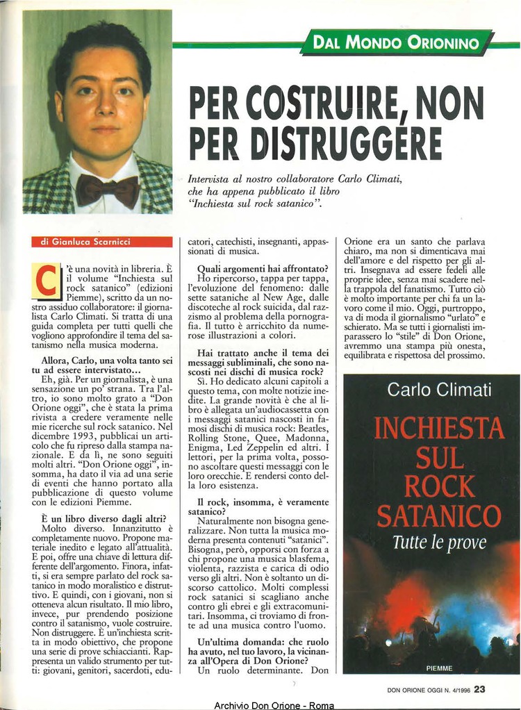 Don Orione oggi, 1996, 04, pagina 23