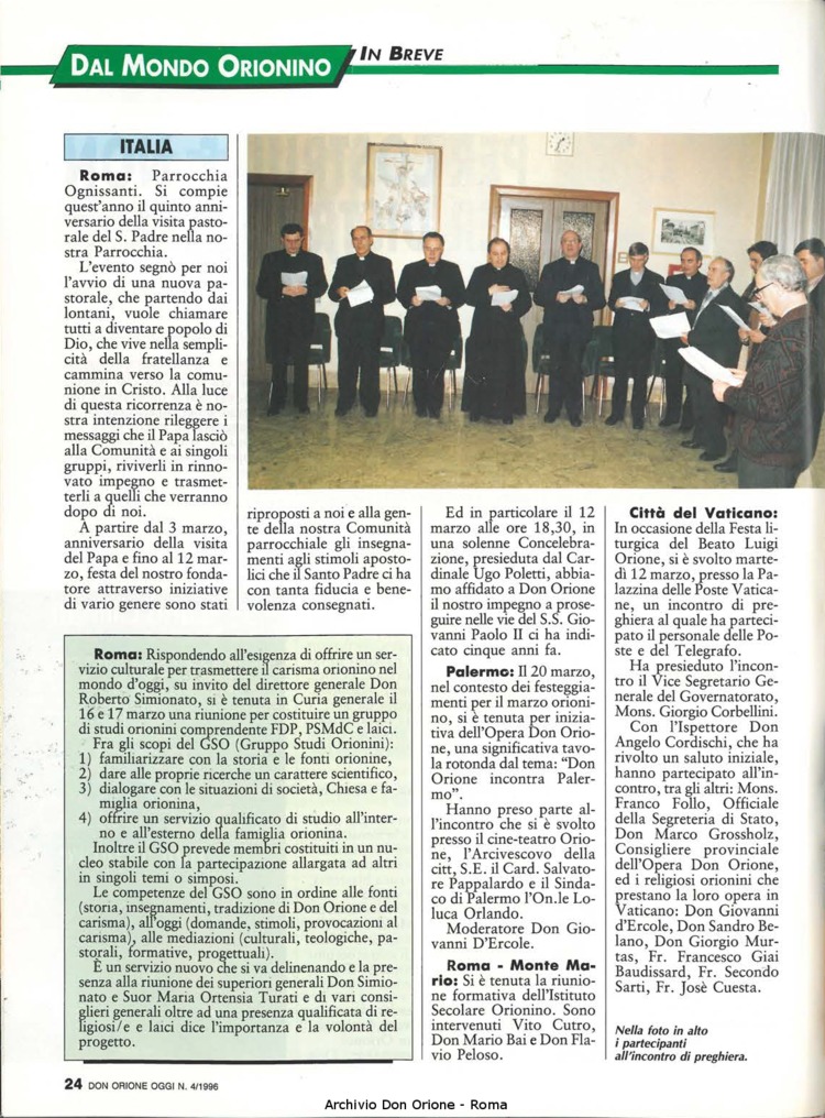 Don Orione oggi, 1996, 04, pagina 24