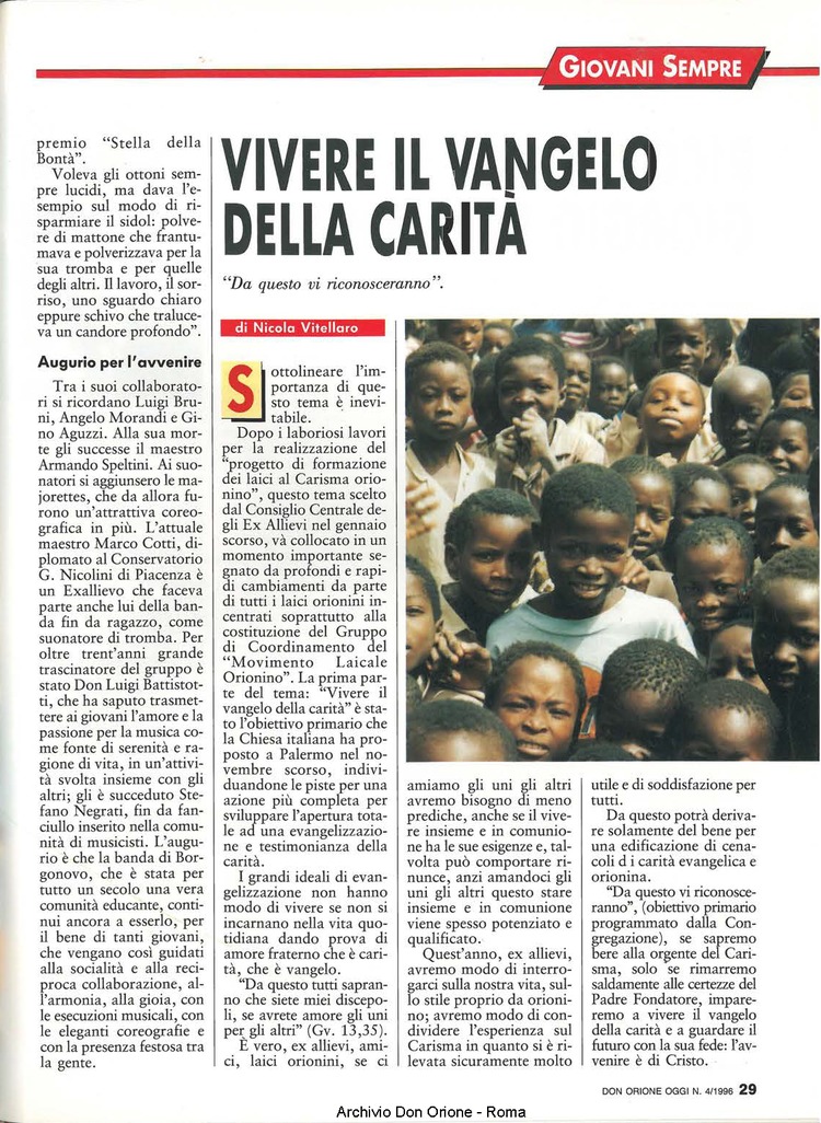Don Orione oggi, 1996, 04, pagina 29