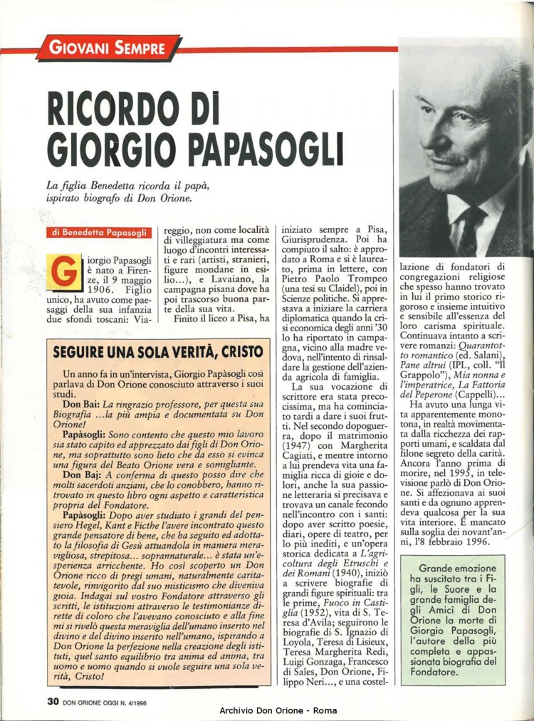 Don Orione oggi, 1996, 04, pagina 30