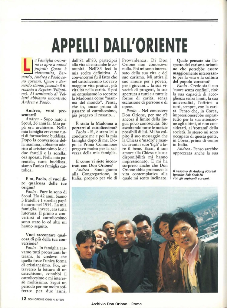 Don Orione oggi, 1996, 05, pagina 12