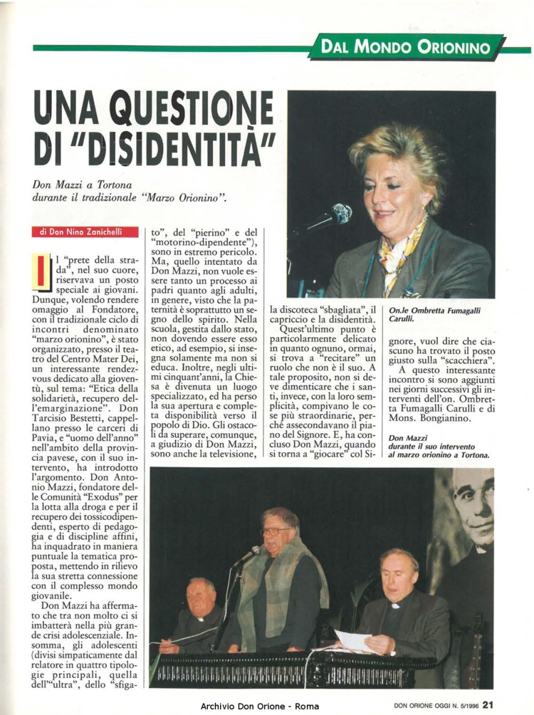 Don Orione oggi, 1996, 05, pagina 21