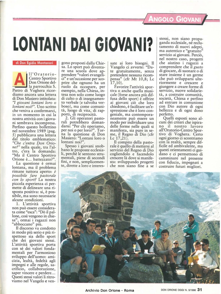 Don Orione oggi, 1996, 05, pagina 31