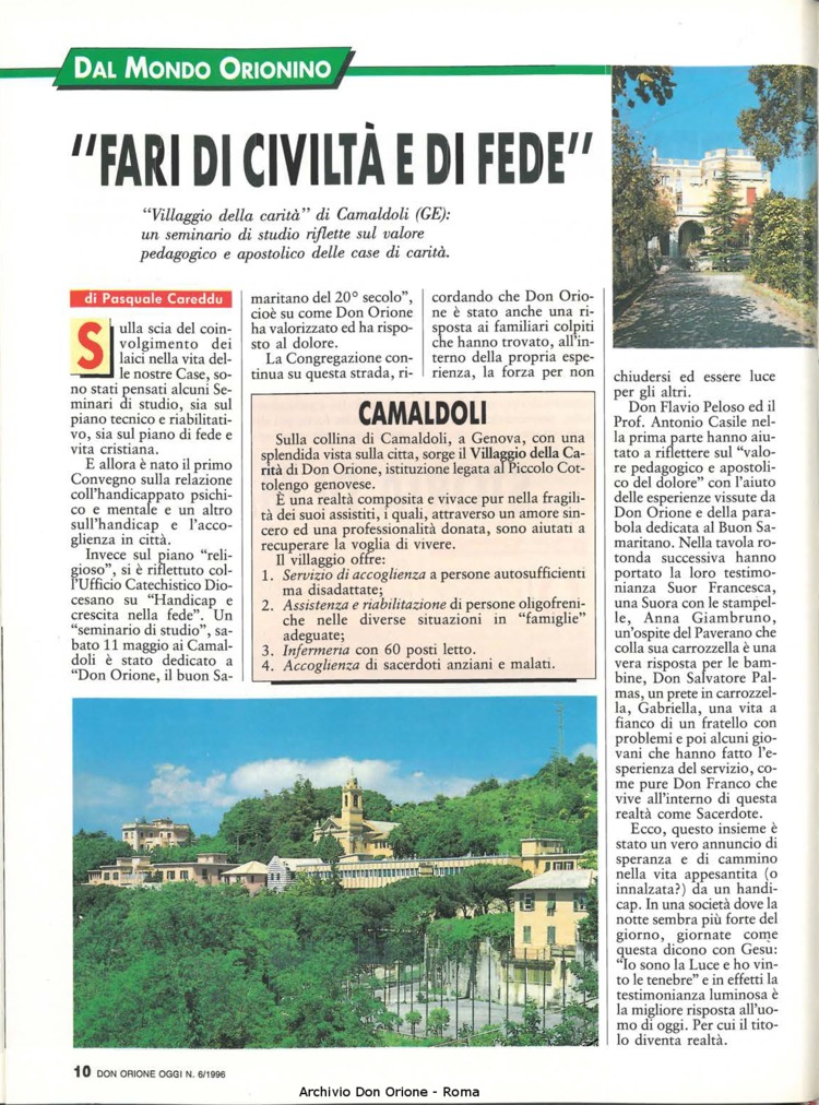 Don Orione oggi, 1996, 06, pagina 10
