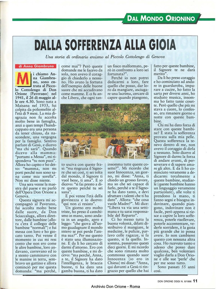 Don Orione oggi, 1996, 06, pagina 11