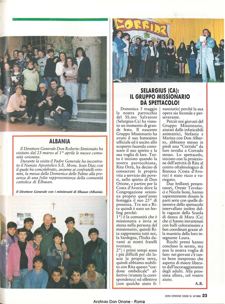 Don Orione oggi, 1996, 06, pagina 23
