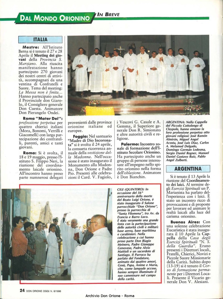 Don Orione oggi, 1996, 06, pagina 24
