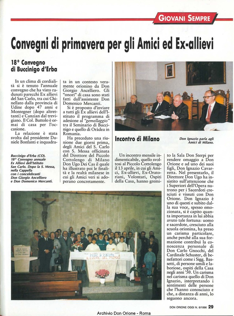 Don Orione oggi, 1996, 06, pagina 29