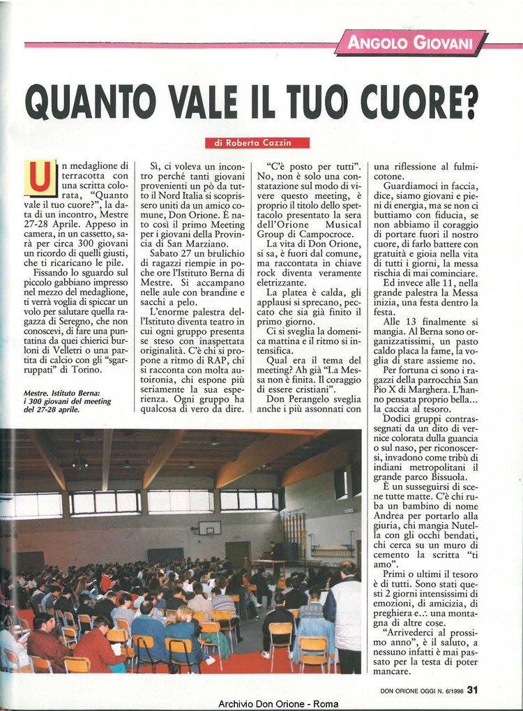 Don Orione oggi, 1996, 06, pagina 31