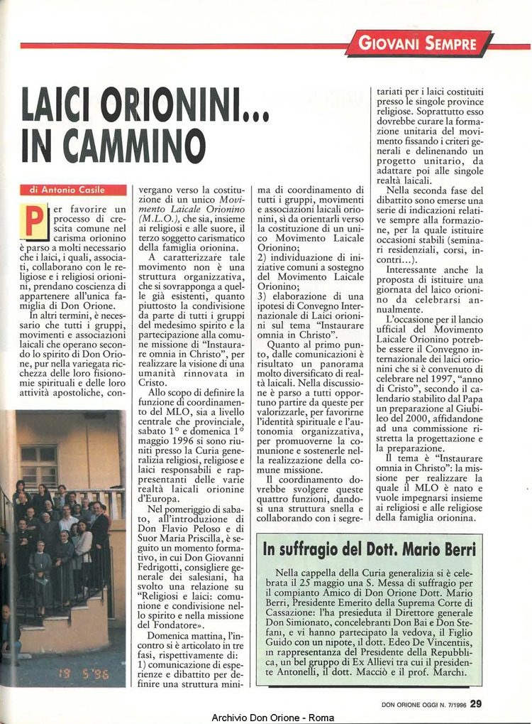 Don Orione oggi, 1996, 07, pagina 29