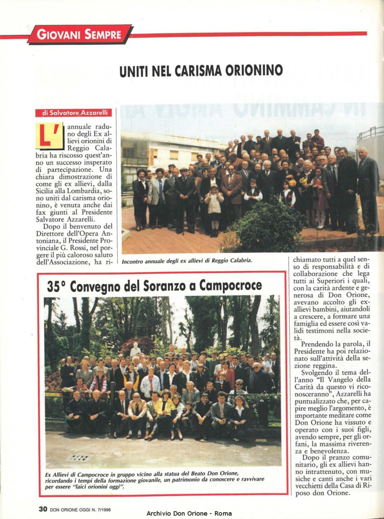 Don Orione oggi, 1996, 07, pagina 30