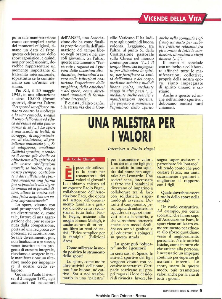 Don Orione oggi, 1996, 08, pagina 9