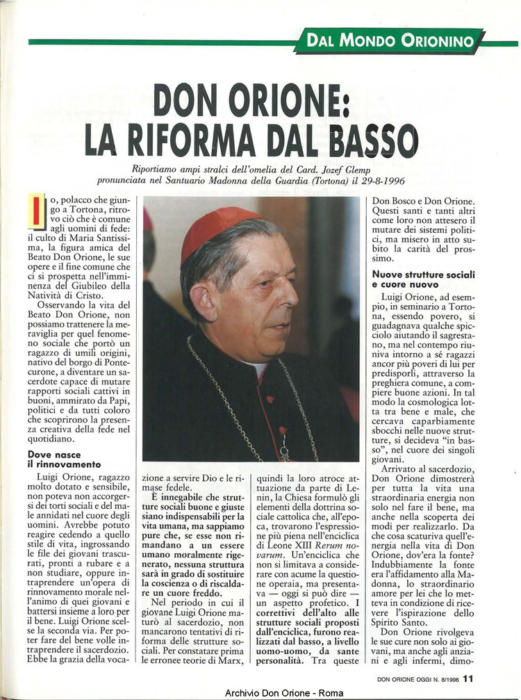Don Orione oggi, 1996, 08, pagina 11