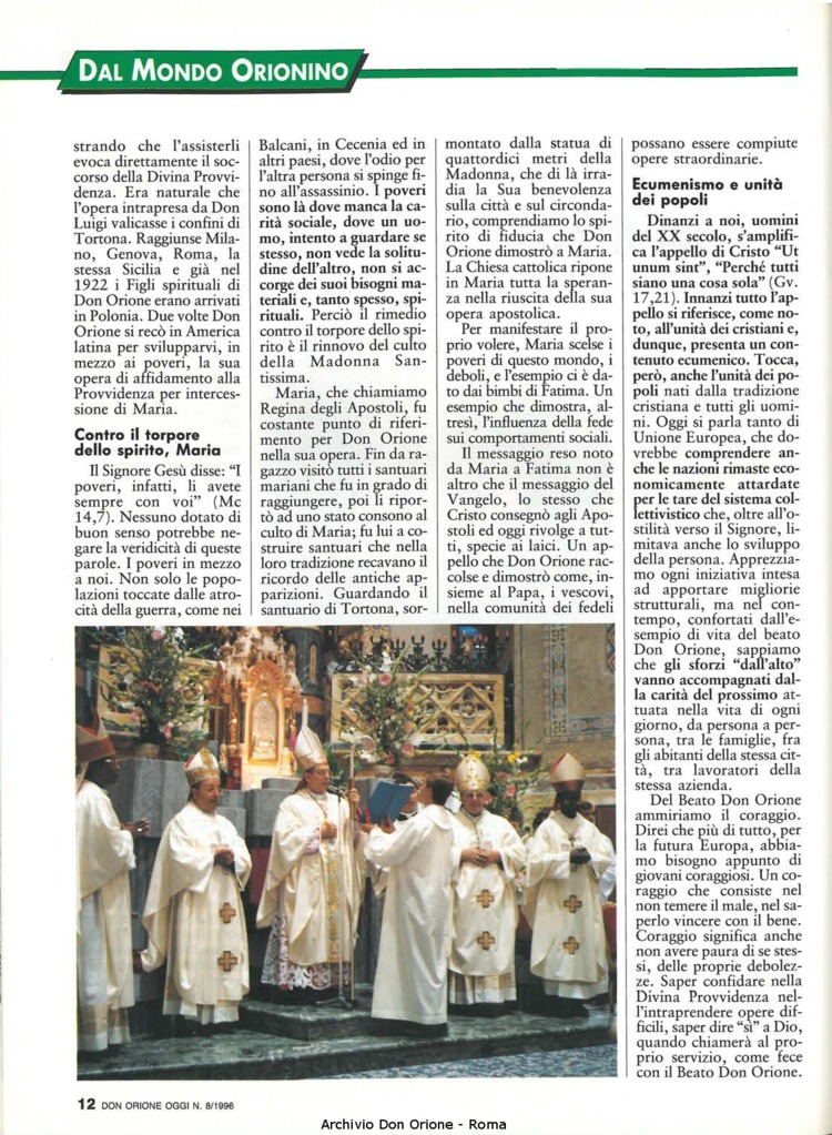 Don Orione oggi, 1996, 08, pagina 12
