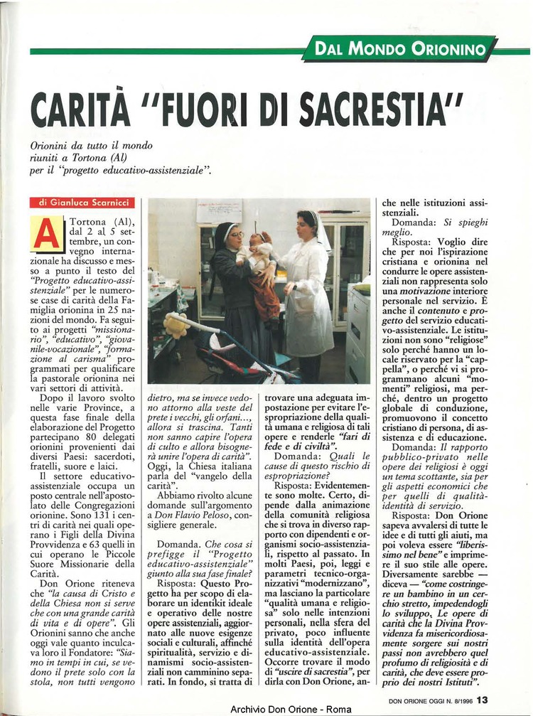 Don Orione oggi, 1996, 08, pagina 13