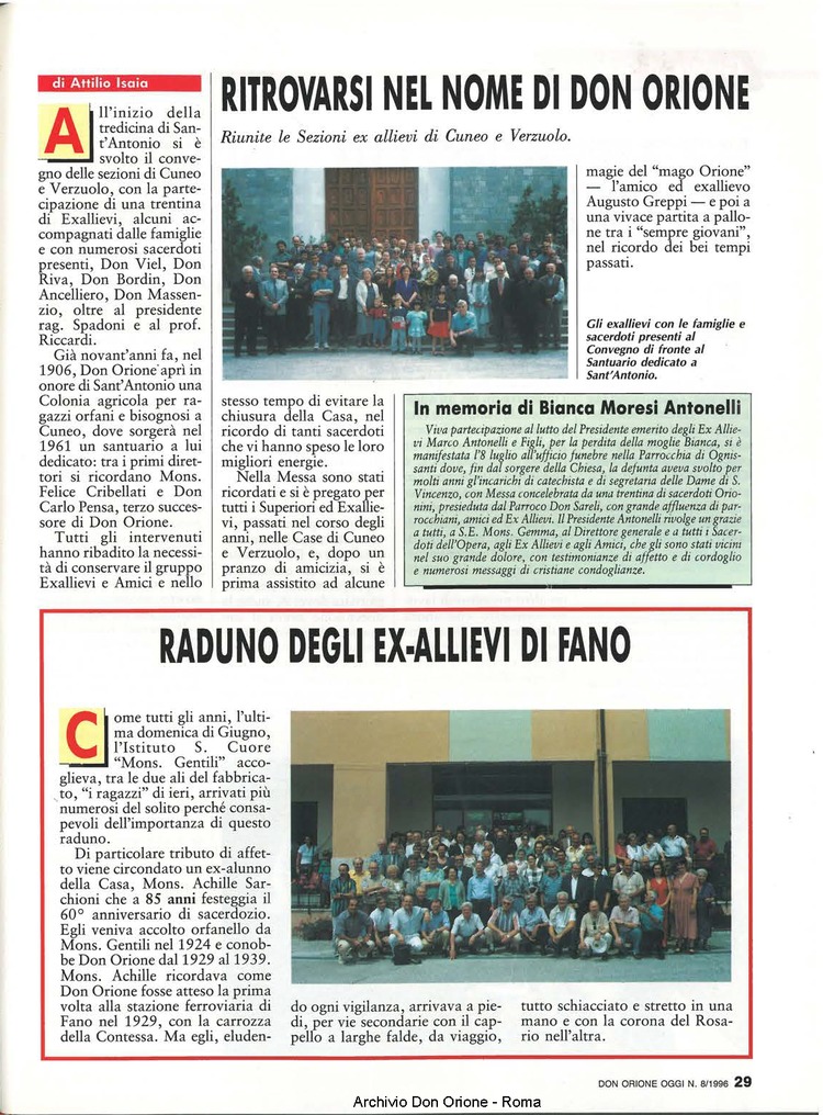 Don Orione oggi, 1996, 08, pagina 29