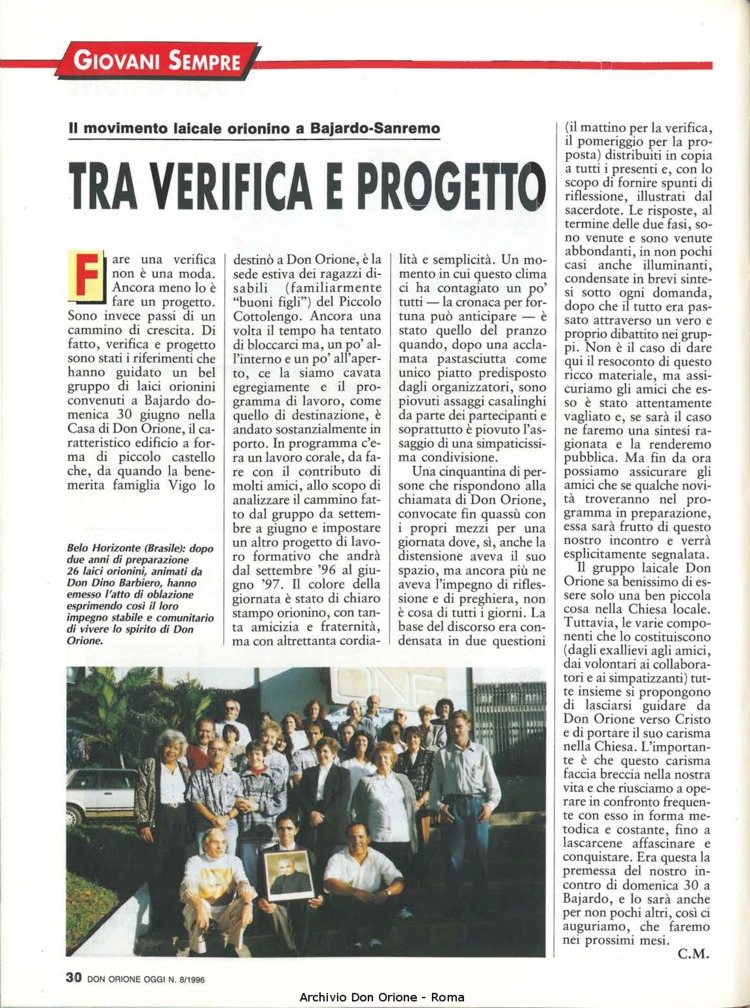 Don Orione oggi, 1996, 08, pagina 30