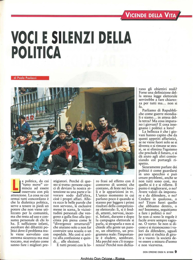 Don Orione oggi, 1996, 09, pagina 9