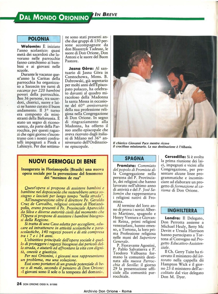 Don Orione oggi, 1996, 09, pagina 24
