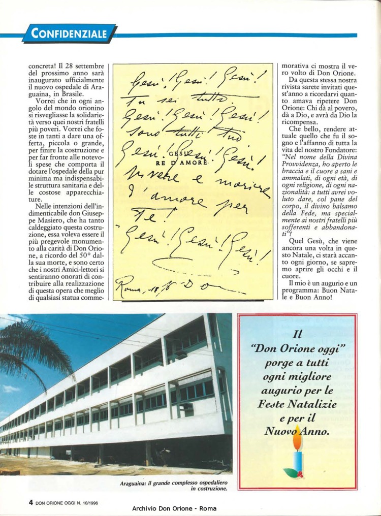 Don Orione oggi, 1996, 10, pagina 4
