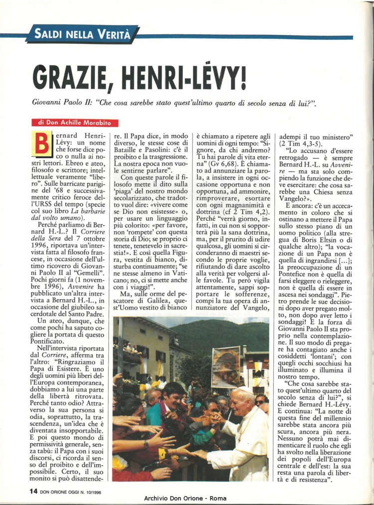 Don Orione oggi, 1996, 10, pagina 14