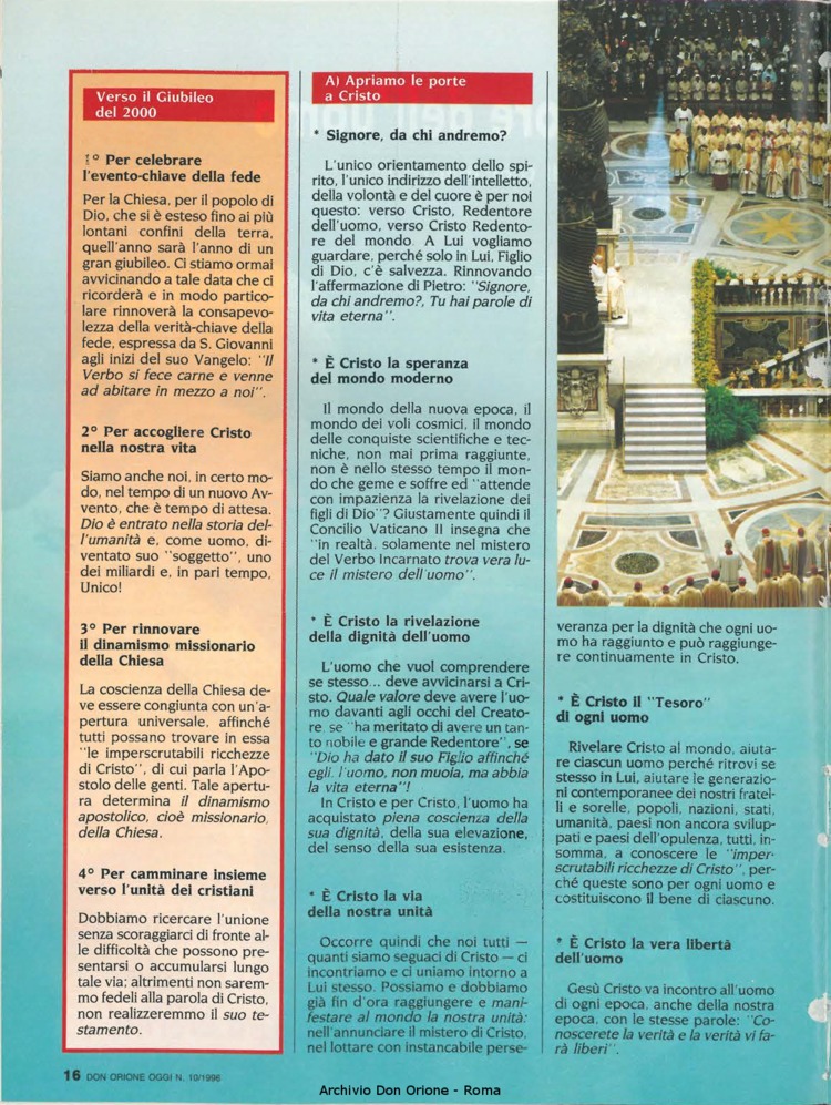 Don Orione oggi, 1996, 10, pagina 16