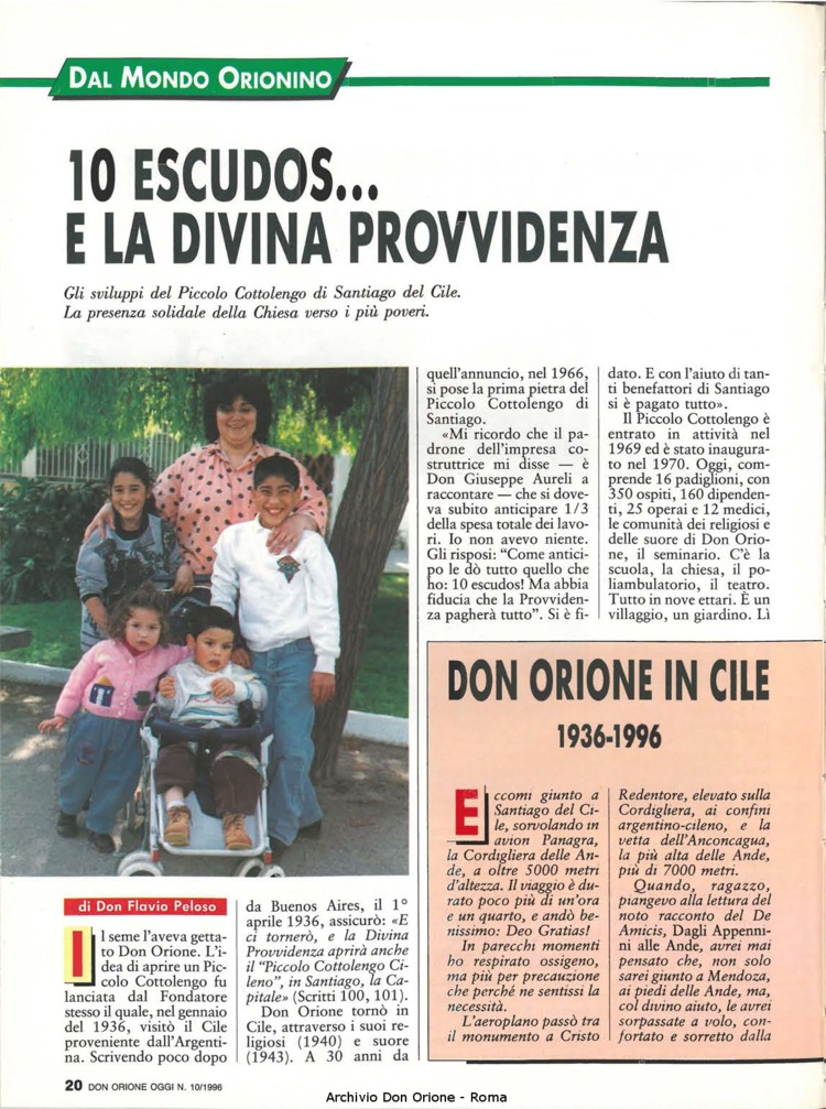 Don Orione oggi, 1996, 10, pagina 20